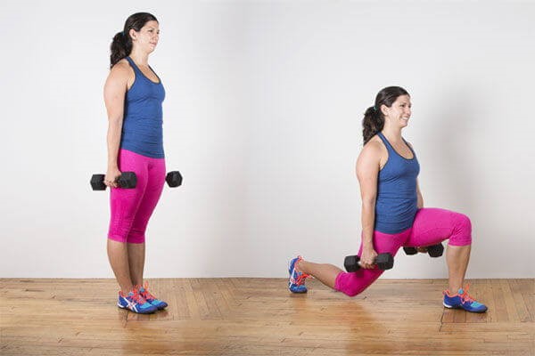 Bài tập Reverse lunges 
