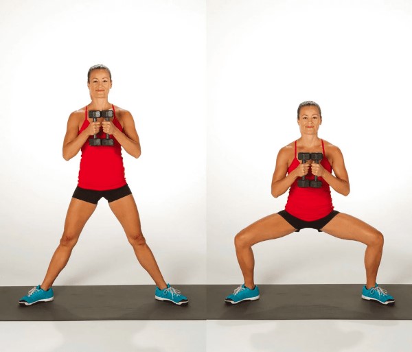 Bài tập Sumo squats là phiên bản mở rộng của bài squat truyền thống