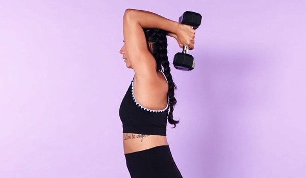 Overhead Triceps Extension (Đưa tạ ra sau đầu)