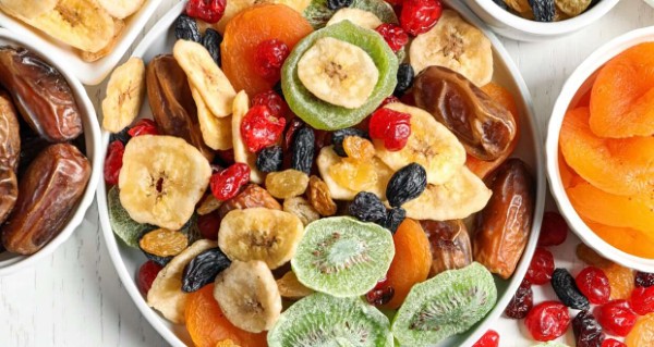 Đồ ăn vặt không béo từ trái cây tự nhiên