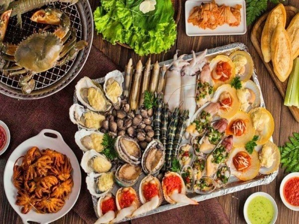 Đồ ăn vặt không béo từ hải sản