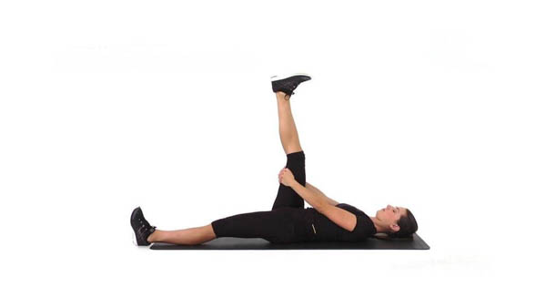 Tư thế Nằm gối chân (Supine Hamstring Stretch)